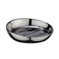 SEIFENSCHALE Keramik  - Chromfarben, Basics, Keramik (11,5/3/11,5cm) - Wenko