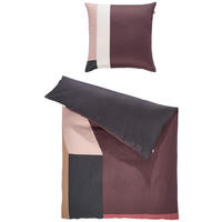 WENDEBETTWÄSCHE SW-Jolie rot Satin 135/200 cm  - Rotbraun/Hellrosa, Design, Textil (135/200cm) - Schöner Wohnen