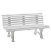 GARTENBANK 150/80/64 cm   - Weiß, Basics, Kunststoff (150/80/64cm) - Modante