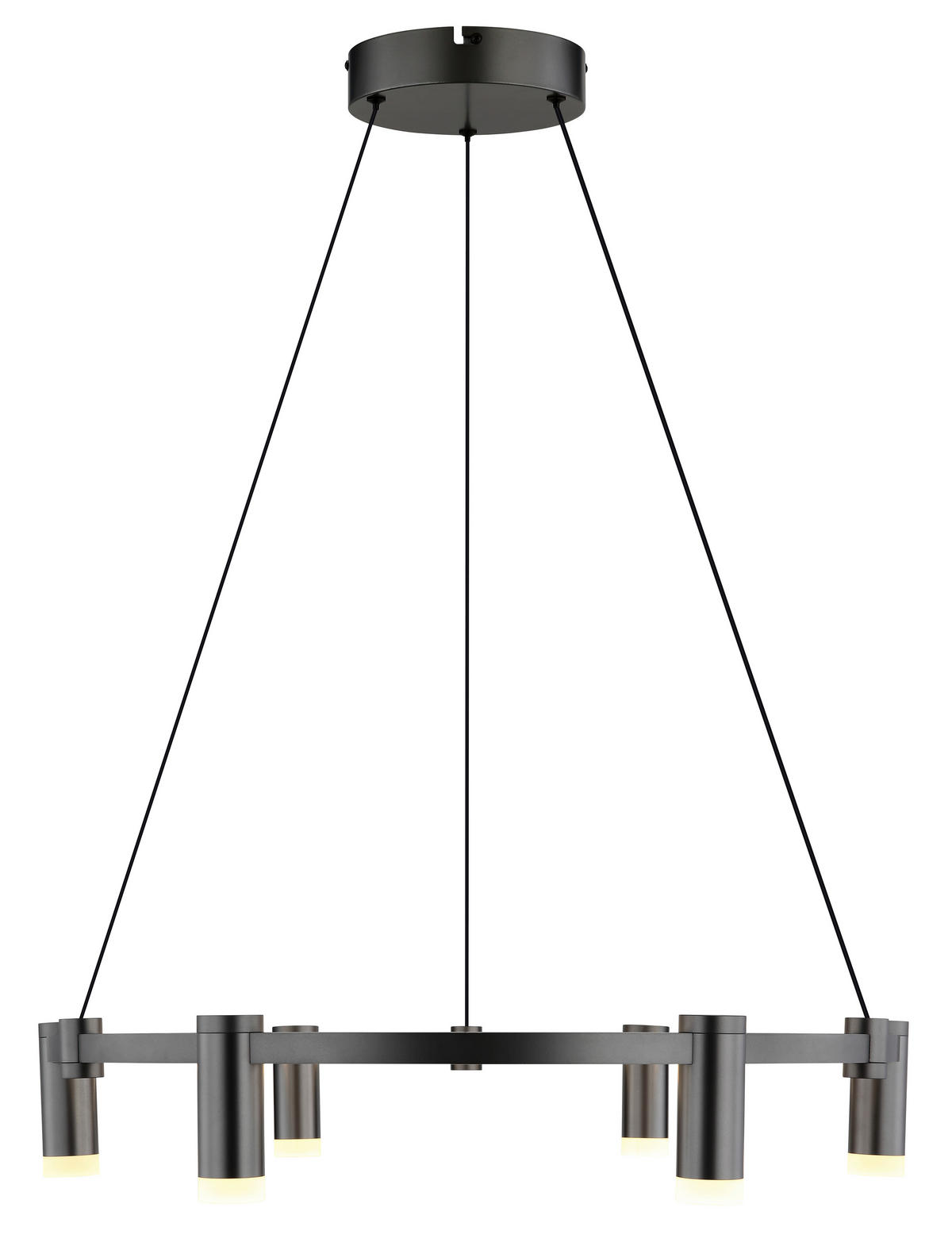 ZÁVĚSNÉ LED SVÍTIDLO, 62/120 cm  - bílá/černá, Design, kov/plast (62/120cm) - Globo