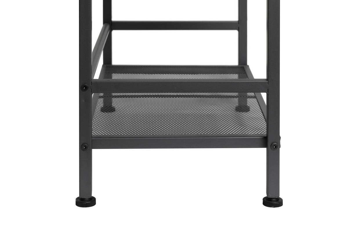 SCHUHREGAL Grau  - Weiß/Grau, MODERN, Metall (59/196/30cm) - PBJ