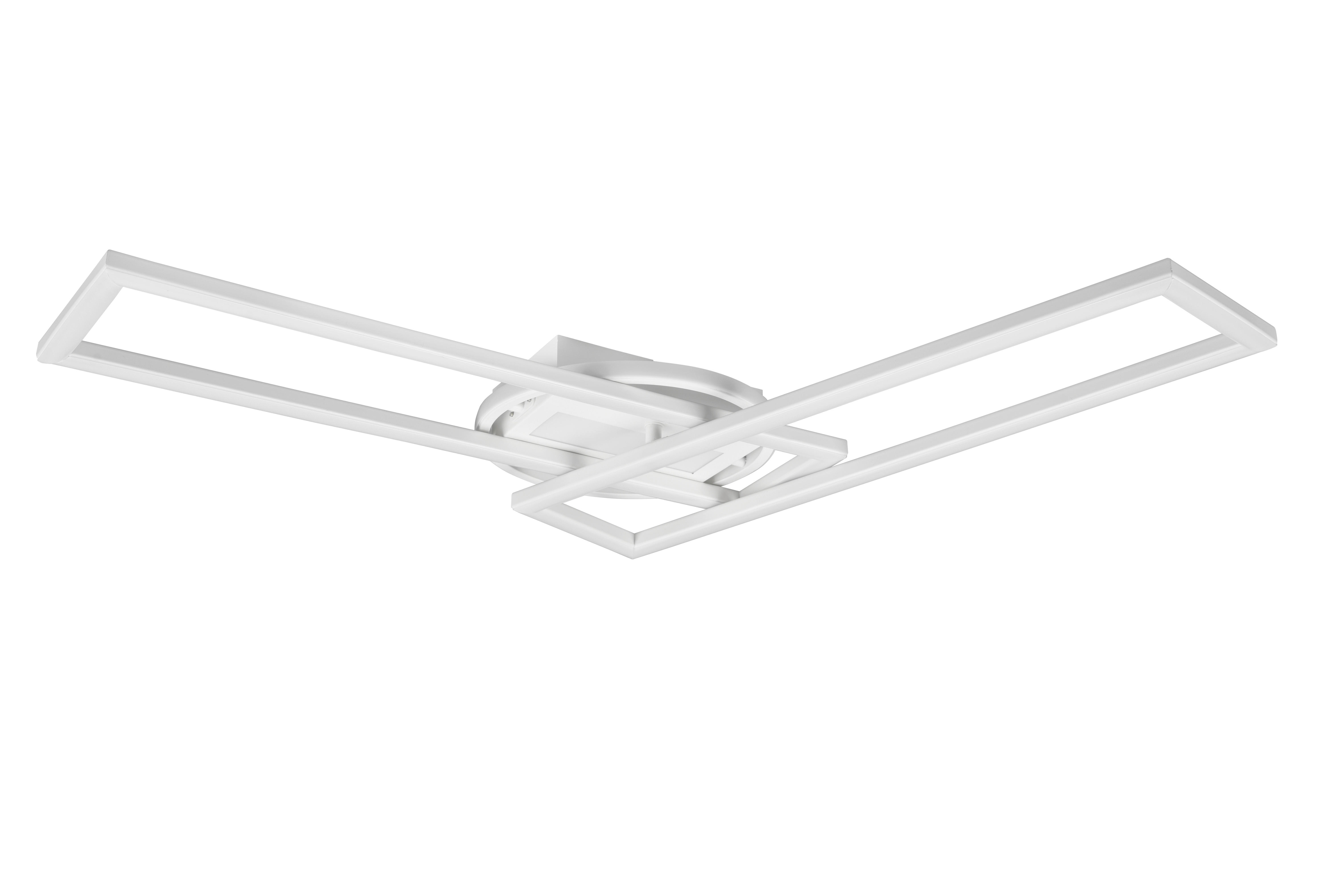 LED-DECKENLEUCHTE    90,5/24,5/8,5 cm  - Weiß, Basics, Metall (90,5/24,5/8,5cm)