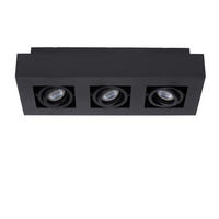 LED-DECKENLEUCHTE Xirax 36/14/8.8 cm   - Schwarz, Basics (36/14/8.8cm) - Lucide