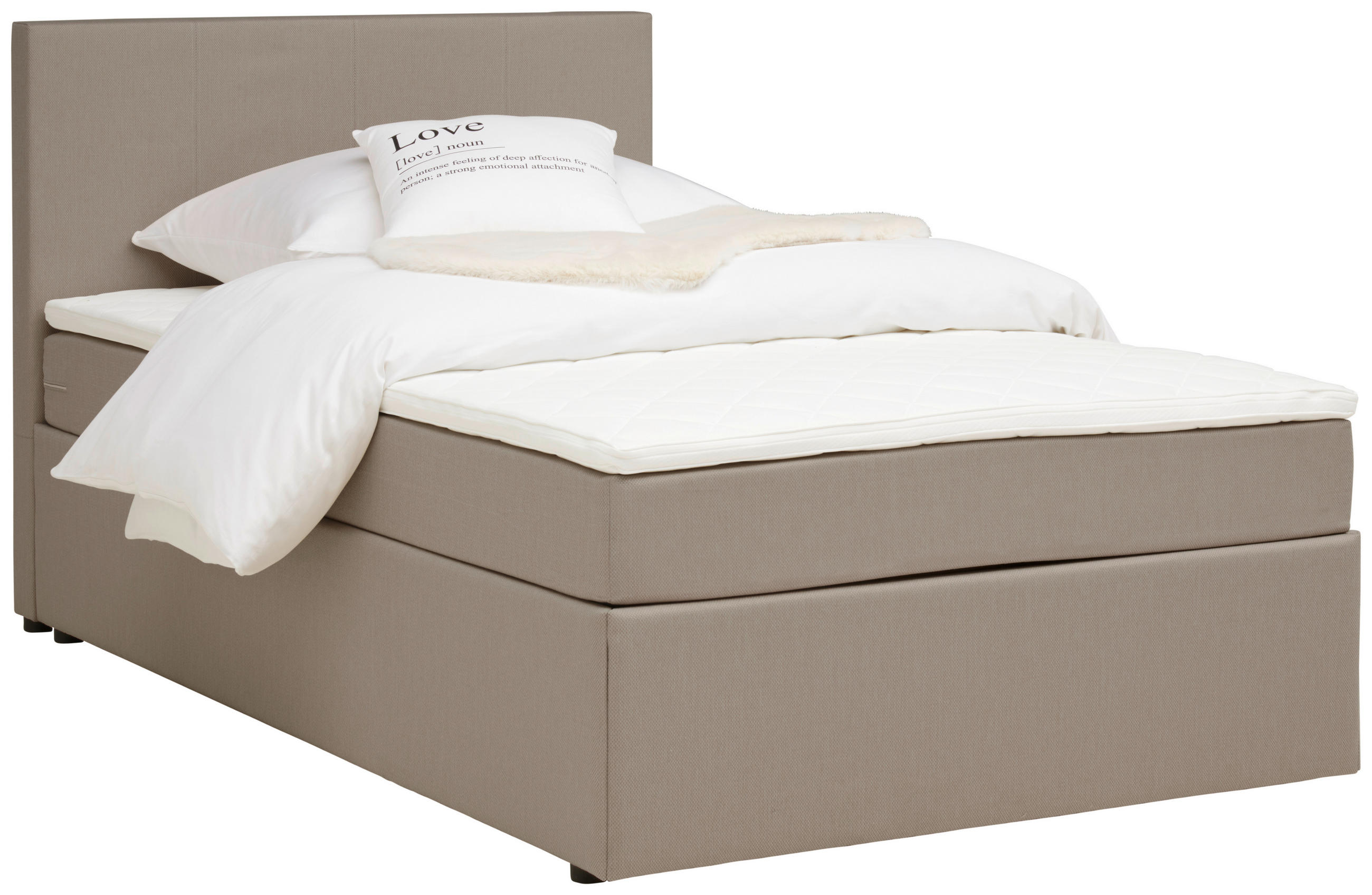 PAT TIP BOXSPRING FĂRĂ ARCURI 140/200 cm nisipiu