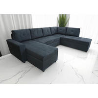 WOHNLANDSCHAFT TERMOLI Anthrazit Cord  - Anthrazit/Schwarz, Design, Kunststoff/Textil (155/297/212cm) - MID.YOU