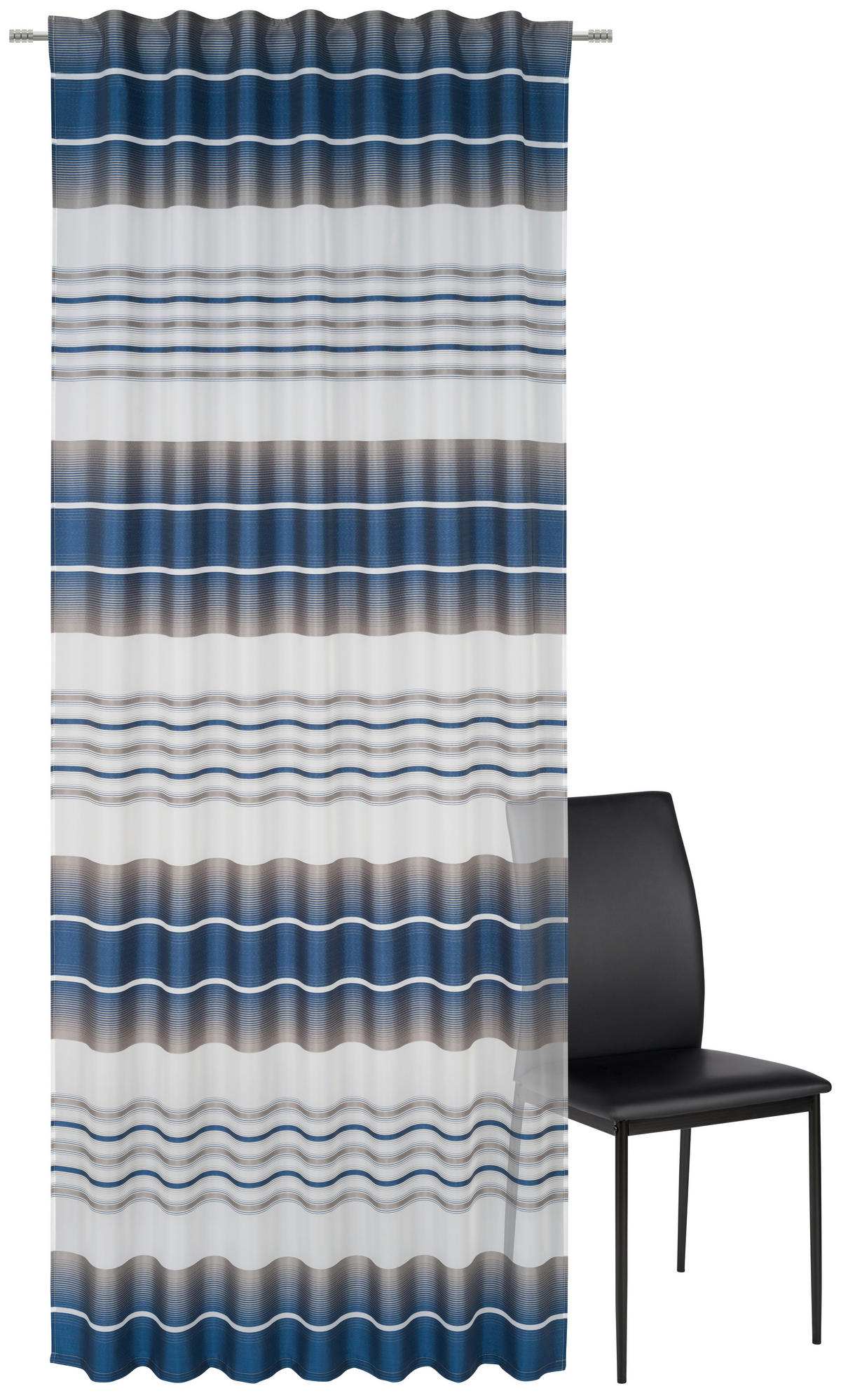 GOTOVA ZAVESA plava - plava, Konvencionalno, tekstil (140/245cm) - Esposa