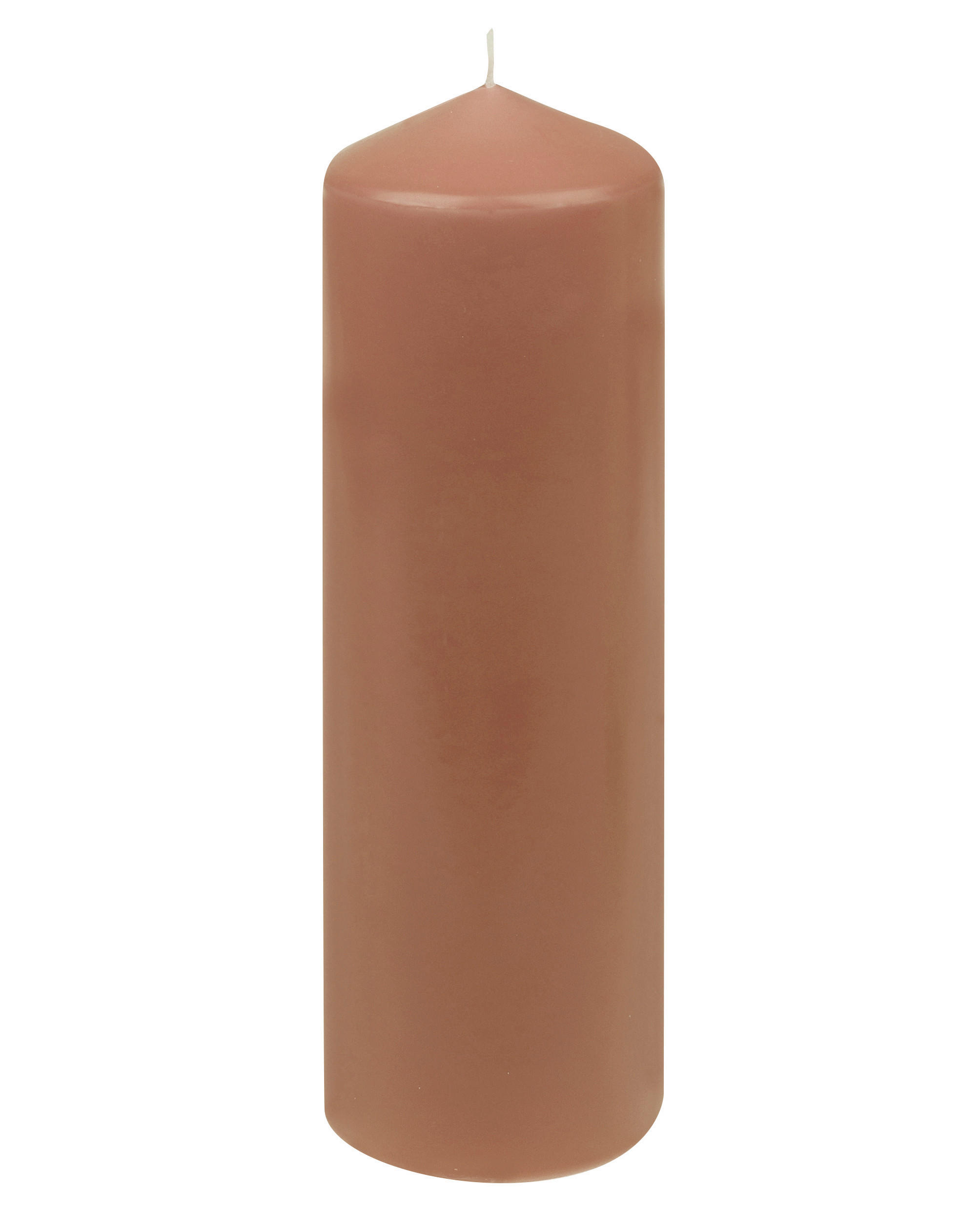 STUMPENKERZE  - Mokka, Basics, Paraffin (8,7/28,0cm) - Steinhart