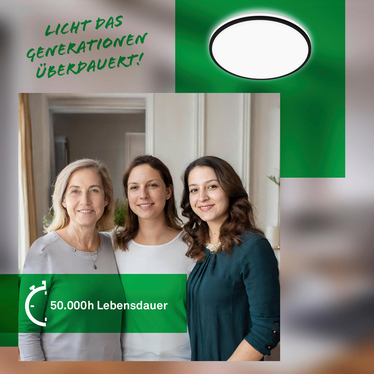 STROPNA LED-SVETILKA  Pulap A //4000 K// - črna, Basics, umetna masa (33/6cm)