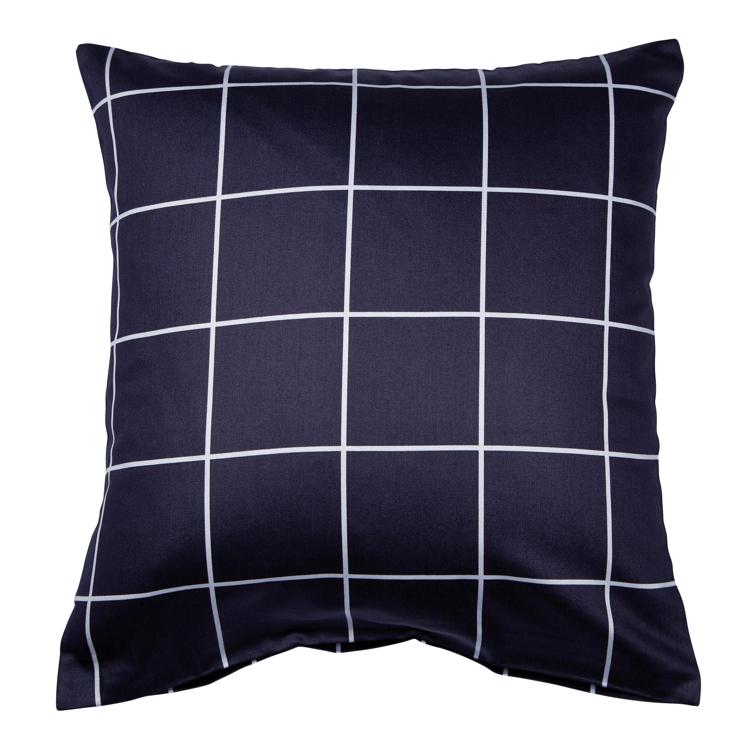 KISSENHÜLLE Giulietta 80/80 cm  - Dunkelblau/Weiß, KONVENTIONELL, Textil (80/80cm) - Janine