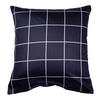 KISSENHÜLLE Giulietta 80/80 cm  - Dunkelblau/Weiß, KONVENTIONELL, Textil (80/80cm) - Janine