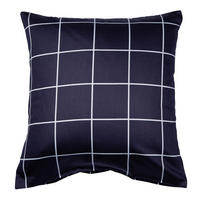 KISSENHÜLLE Giulietta 80/80 cm  - Dunkelblau/Weiß, KONVENTIONELL, Textil (80/80cm) - Janine
