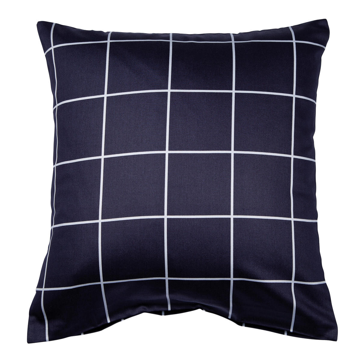 KISSENHÜLLE Giulietta 80/80 cm  - Dunkelblau/Weiß, KONVENTIONELL, Textil (80/80cm) - Janine