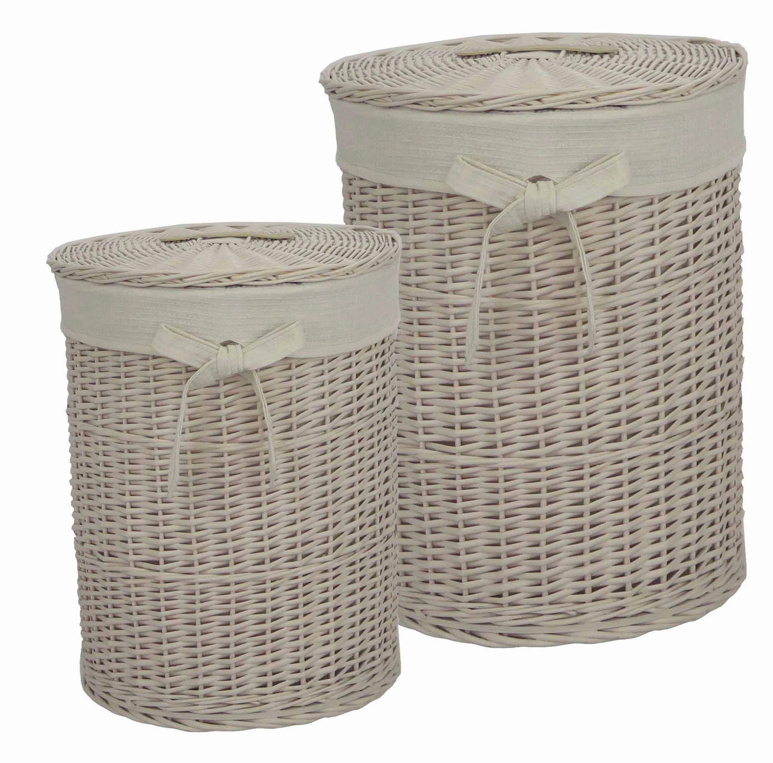 COș DE RUFE TIP LIGHEAN - bej, Basics, lemn/textil - Landscape