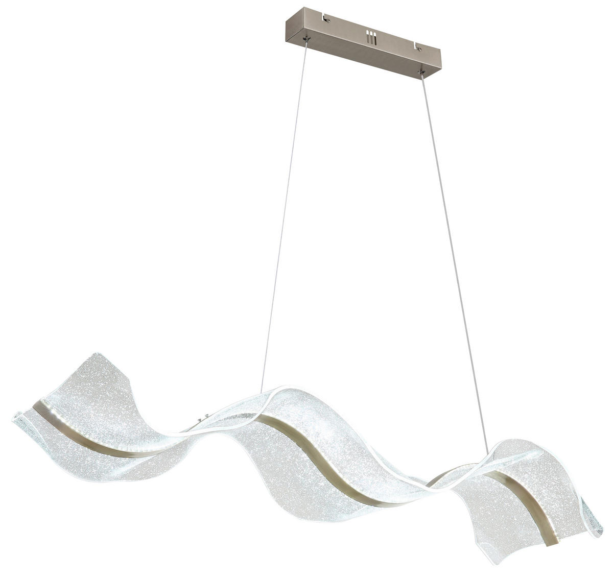 LED-HÄNGLAMPA 101/29,4/120 cm  - klar, Design, metall/plast (101/29,4/120cm) - Globo