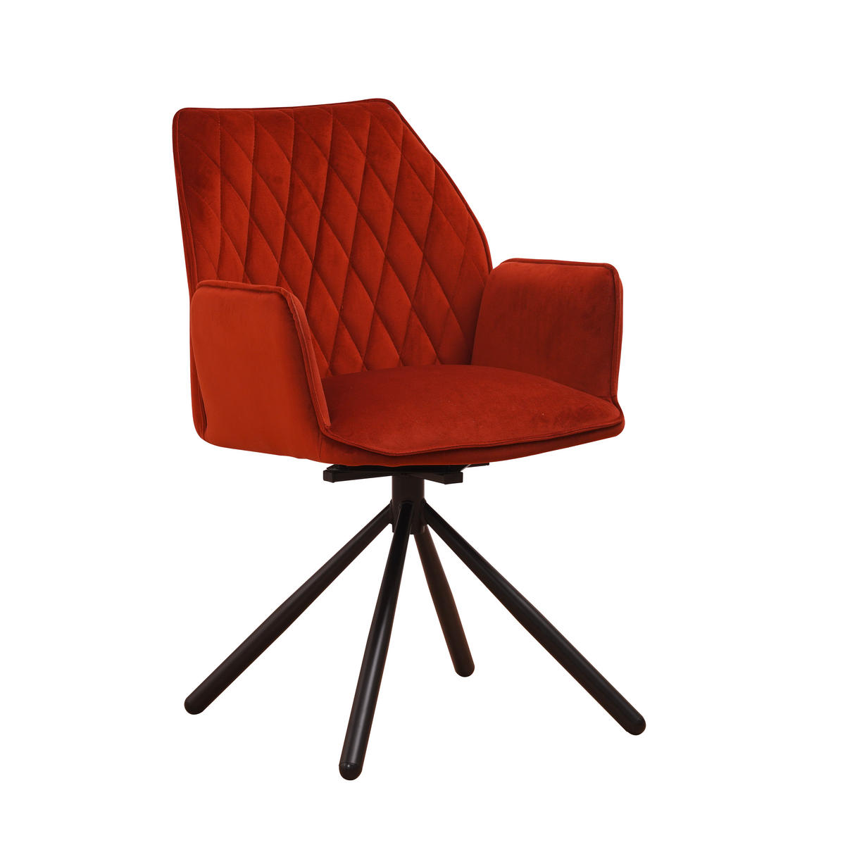 SADA STOLIČIEK S PODRÚČKAMI 2 kus - čierna/medená, Modern, kov/textil (57,5/92/52cm) - MID.YOU