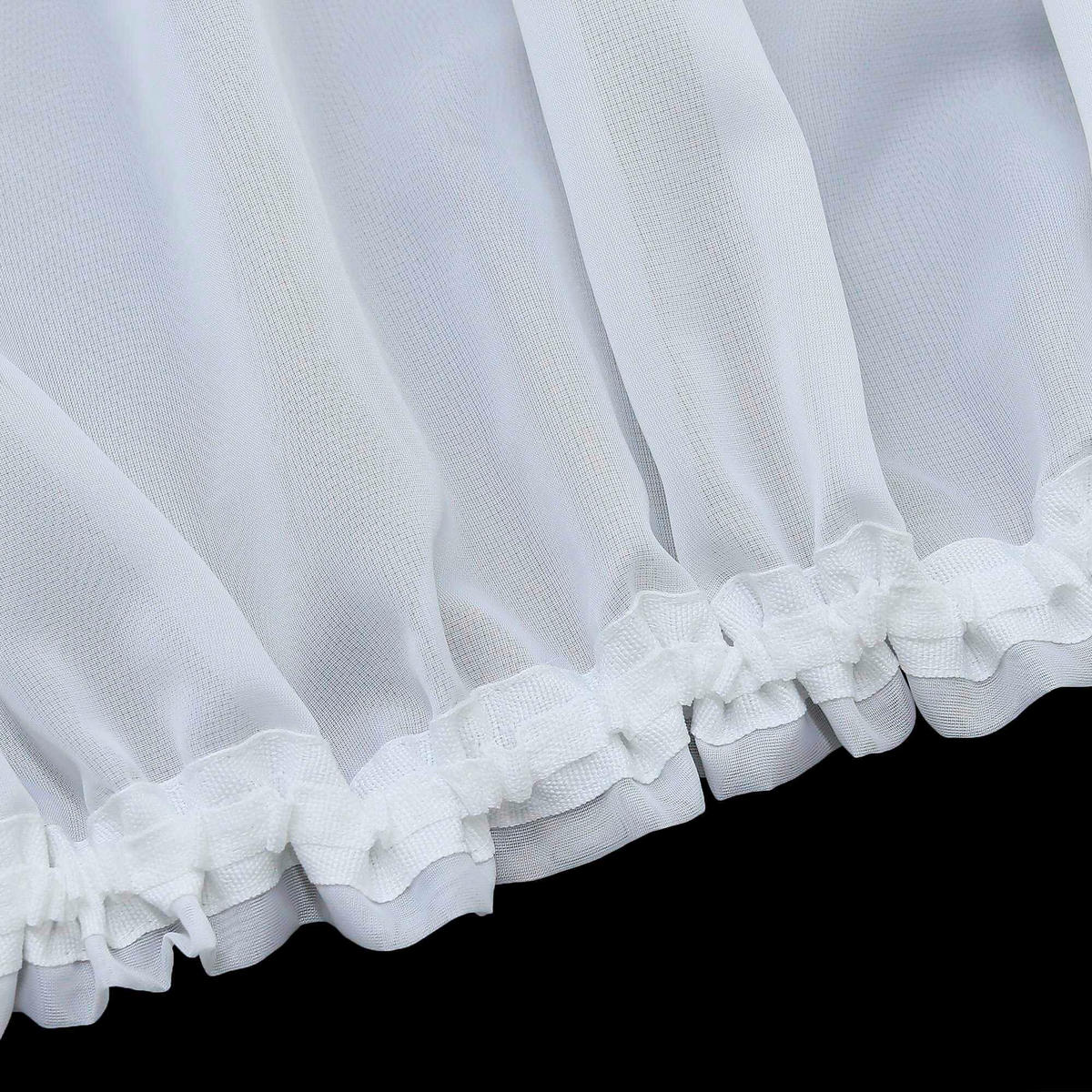 KURZGARDINE   300/100 cm   - Weiß/Grün, Basics, Textil (300/100cm)