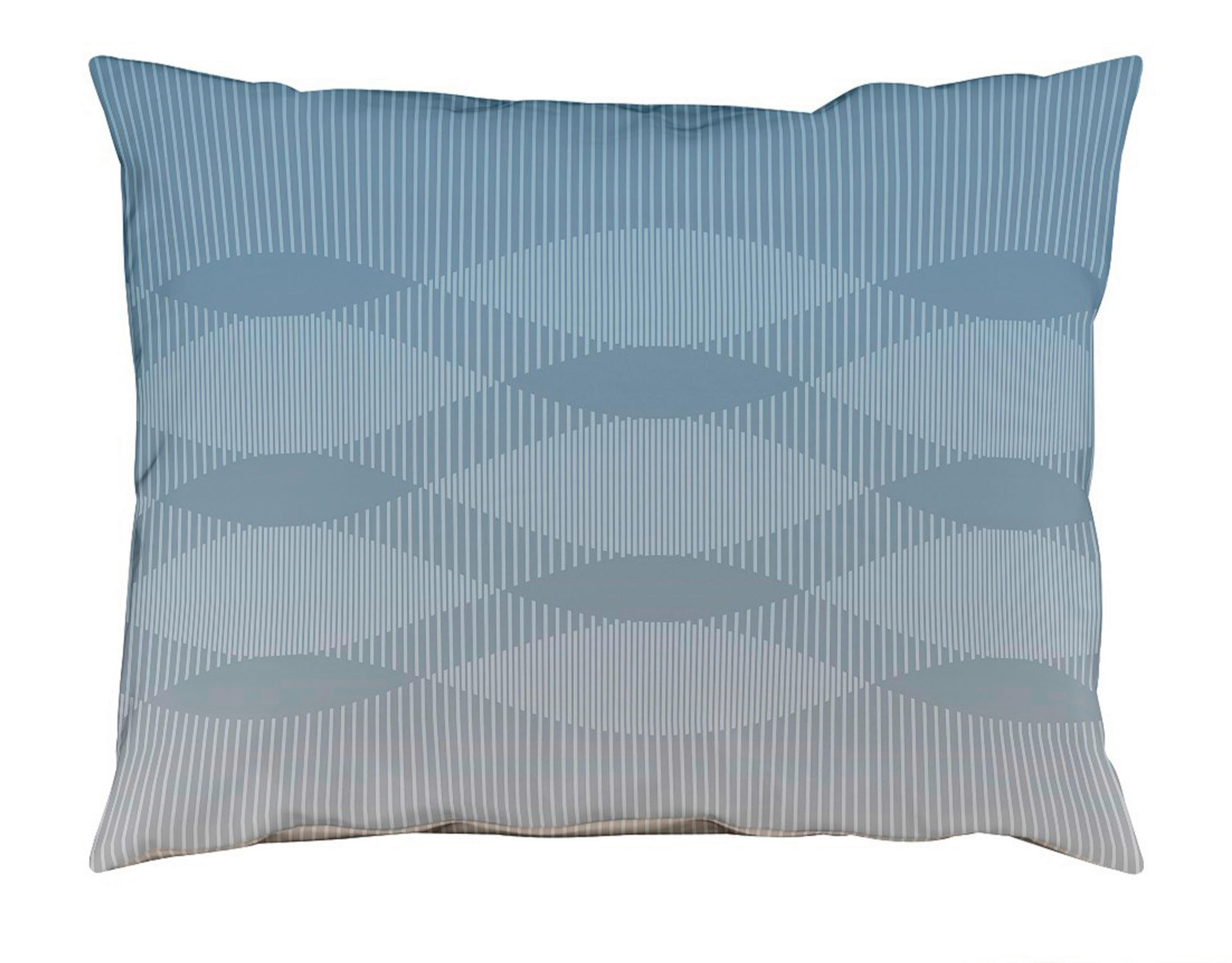 POSTELJNINA MODERN LIFE B 140/200 cm mako saten bela, pastelno modra - pastelno modra/bela, Konvencionalno, tekstil (140/200cm) - Fleuresse