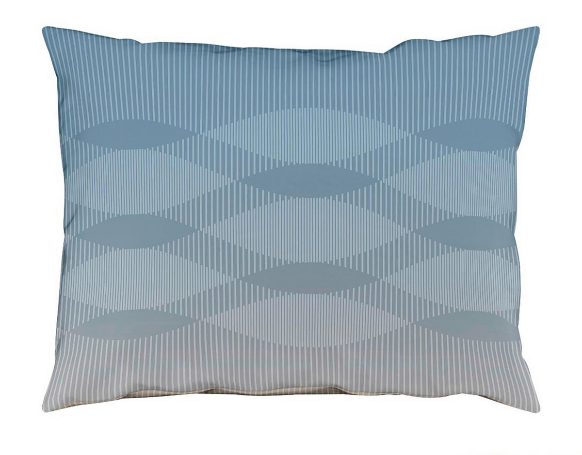 POSTELJNINA MODERN LIFE B 140/200 cm mako saten bela, pastelno modra  - pastelno modra/bela, Konvencionalno, tekstil (140/200cm) - Fleuresse