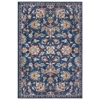 FLACHWEBETEPPICH  Wohnzimmer 80/120 cm Luxor Blau, Multicolor rechteckig  - Blau/Multicolor, Design, Kunststoff/Textil (80/120cm) - Hanse Home