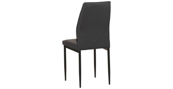 STUHL Mikrofaser Grau - Schwarz/Grau, MODERN, Textil/Metall (43,5/96/58cm) - Carryhome