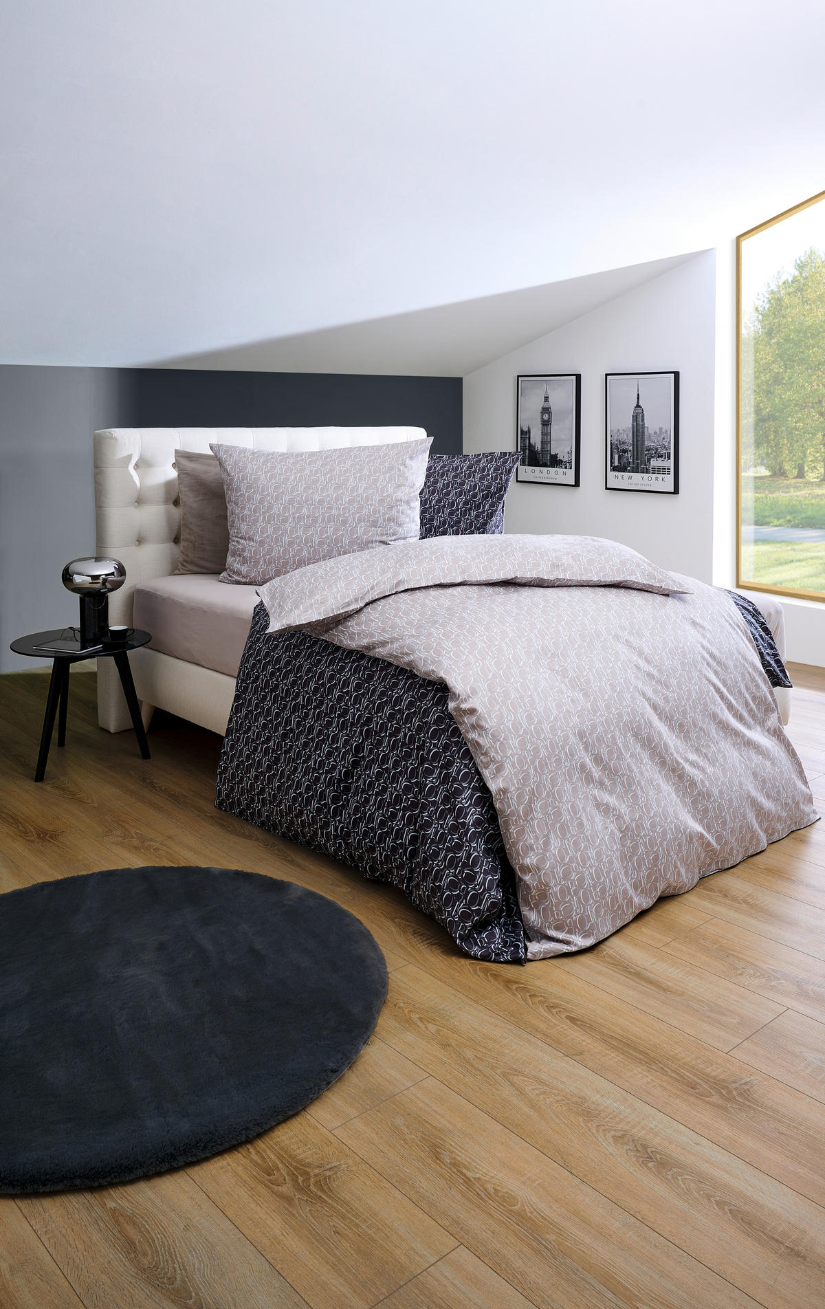 BETTWÄSCHE JOOP ORNAMENT Makosatin 140/200 cm  - Beige, Design, Naturmaterialien/Textil (140/200cm) - Joop!