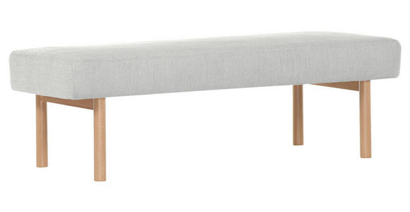 HOCKERBANK in Holz, Textil Naturfarben - Buchefarben/Naturfarben, KONVENTIONELL, Holz/Textil (160/50/46cm) - Cantus