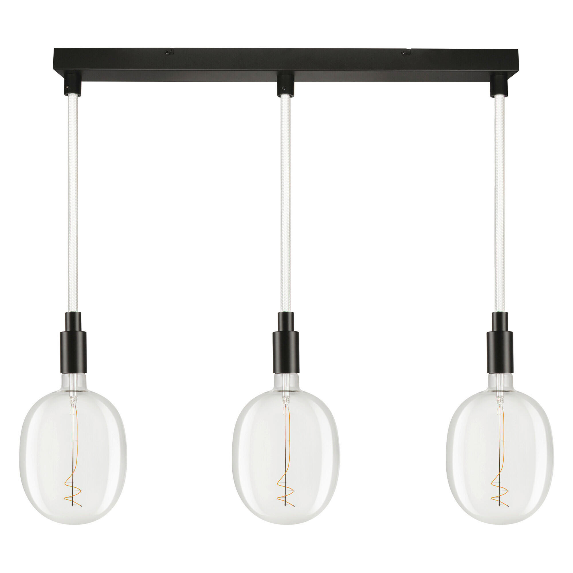 LED-HÄNGELEUCHTE 70/6/117,5 cm   - Schwarz, Basics, Metall (70/6/117,5cm) - Osram