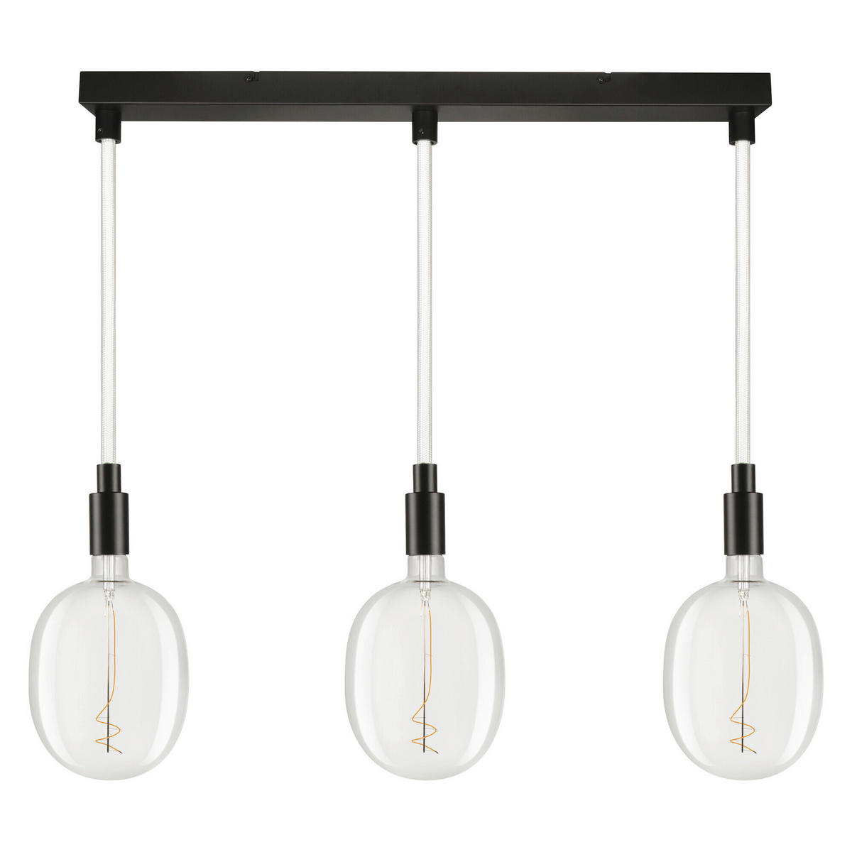 LED-HÄNGELEUCHTE 70/6/117,5 cm   - Schwarz, Basics, Metall (70/6/117,5cm) - Osram