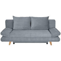 SCHLAFSOFA  mit Schlafen auf Sitzhöhe, haustierfreundlicher Bezug Cord Dunkelgrau  - Dunkelgrau/Buchefarben, KONVENTIONELL, Holz/Textil (200/75/85cm) - Carryhome