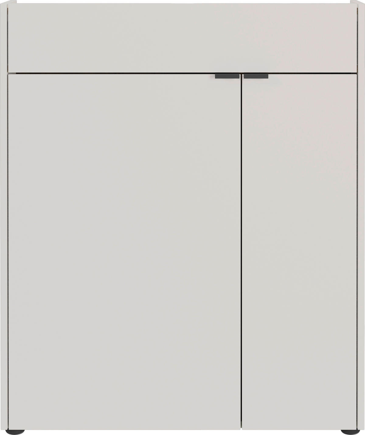 SCHUHSCHRANK Eichefarben, Kaschmir  - Kaschmir/Eichefarben, Design, Holzwerkstoff/Kunststoff (83/99/22cm)