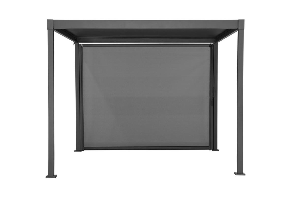 PERGOLA-ROLLO   - Anthrazit/Grau, Basics, Textil/Metall (279/224cm) - Gardenson