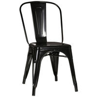 STOL stål  - svart, Basics, metall (44/84/54cm) - MID.YOU