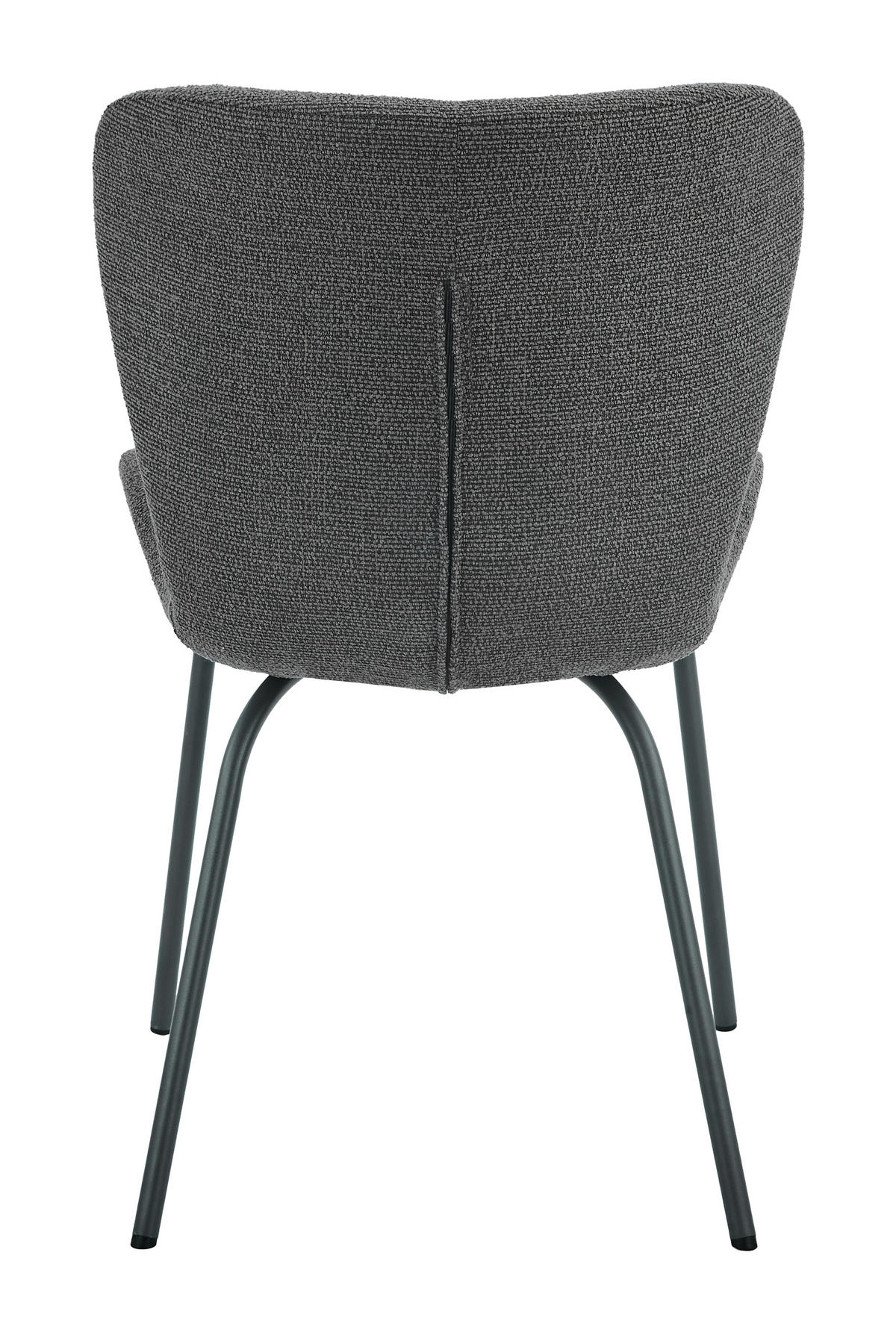 STUHL-SET 2 Stück  in Stahl Webstoff  - Anthrazit/Grau, MODERN, Textil/Metall (50/83,5/60cm) - MID.YOU