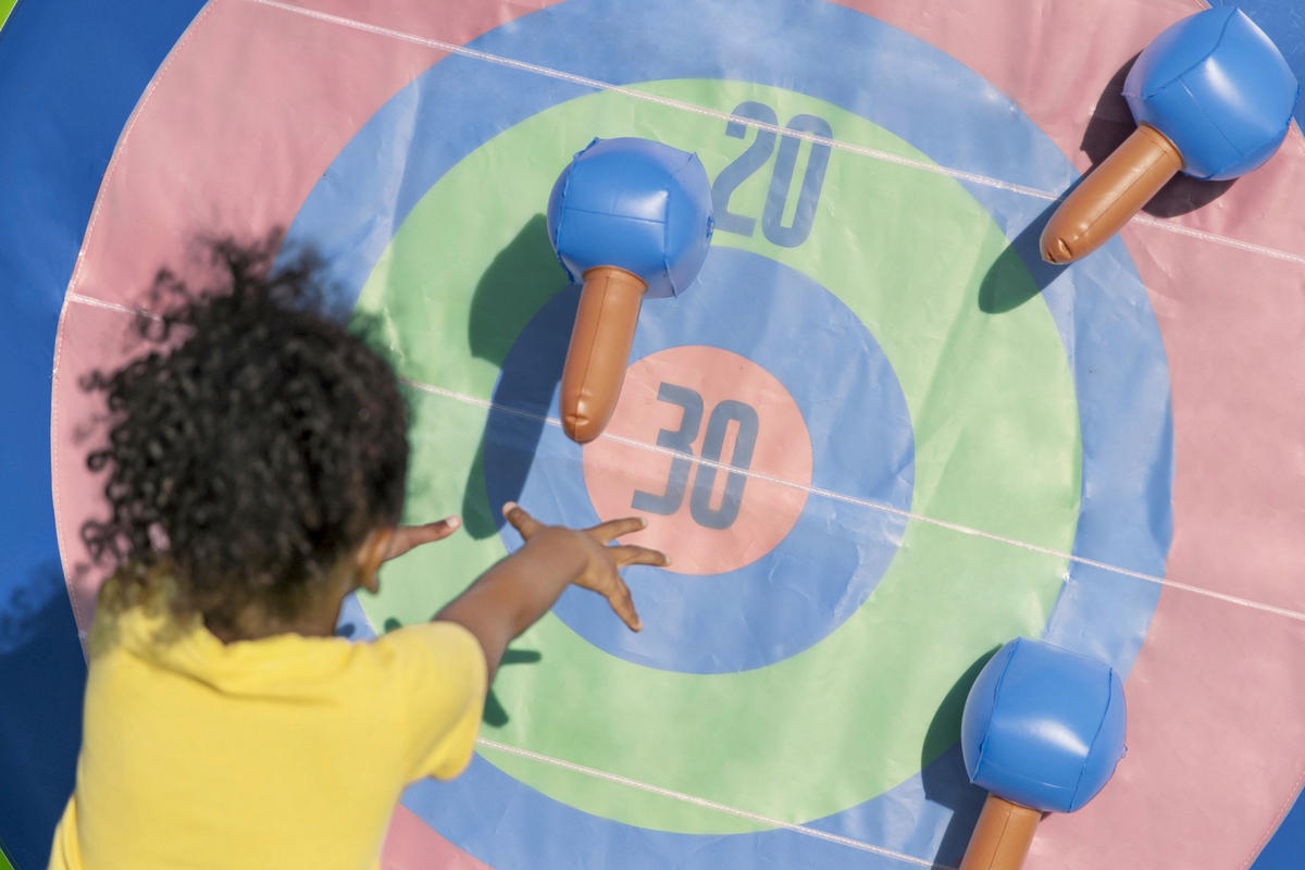 SCHIEßSPIEL  - Multicolor, Basics, Kunststoff (157/107,5/157cm) - Bestway