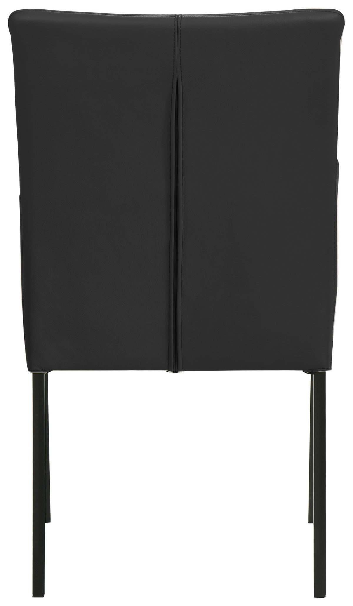 ARMLEHNSTUHL  in Echtleder pigmentiert  - Schwarz, Design, Leder/Metall (56/96/62cm) - Johann Jakob