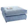 HOCKER Webstoff Blau  - Blau/Schwarz, Design, Kunststoff/Textil (110/50/110cm) - Carryhome