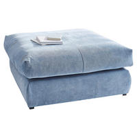 HOCKER Webstoff Blau  - Blau/Schwarz, Design, Kunststoff/Textil (110/50/110cm) - Carryhome