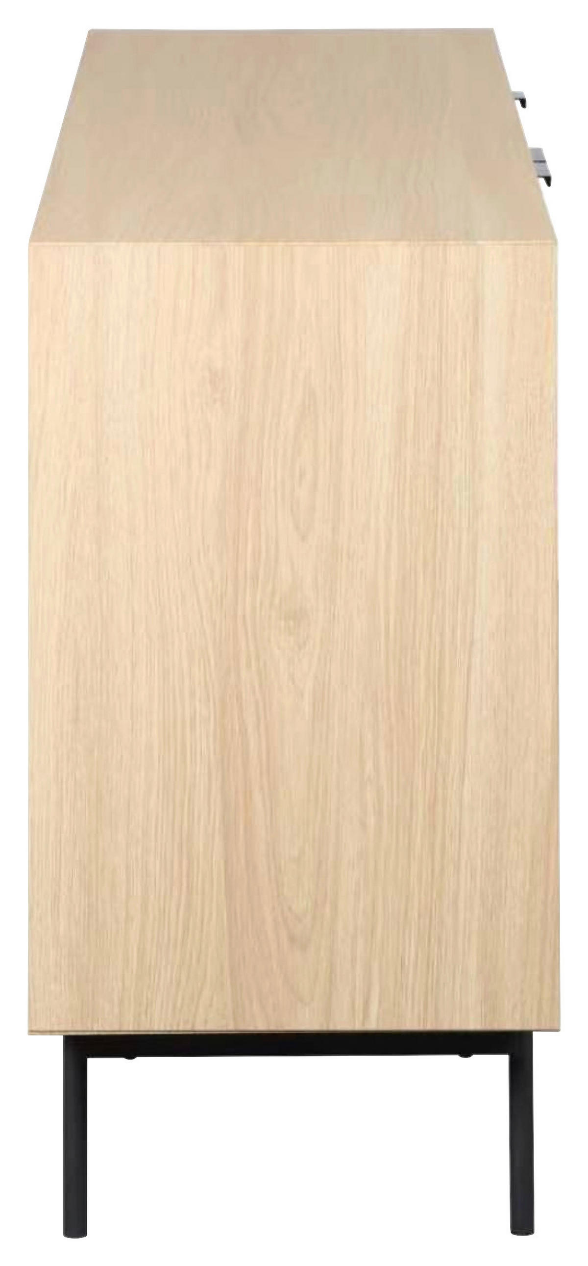 SIDEBOARD  150/80/40 cm  - Eichefarben/Schwarz, KONVENTIONELL, Glas/Holzwerkstoff (150/80/40cm) - Xora