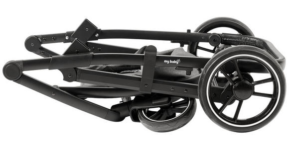 KINDERWAGENSET Korfu  - Dunkelgrau/Schwarz, Basics, Kunststoff/Textil - My Baby Lou