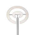LED-DECKENFLUTER 40/180 cm    - Weiß/Nickelfarben, KONVENTIONELL, Kunststoff/Metall (40/180cm) - Dieter Knoll