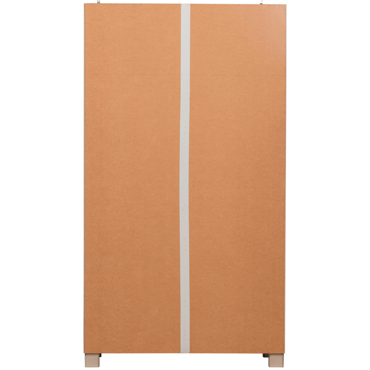DREHTÜRENSCHRANK  in Hellgrau  - Hellgrau, Design, Holz (110/200/55cm) - Livetastic