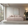 BIGSOFA Cord Rosa  - Schwarz/Rosa, MODERN, Kunststoff/Textil (234/93/190cm) - Carryhome