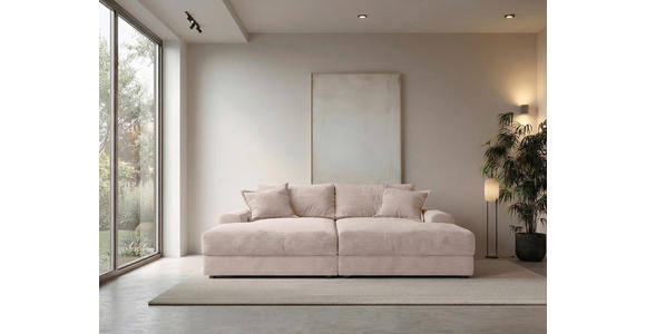 BIGSOFA Cord Rosa  - Schwarz/Rosa, MODERN, Kunststoff/Textil (234/93/190cm) - Carryhome