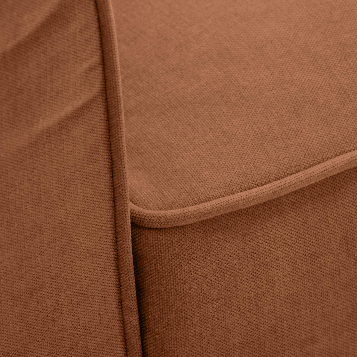 2,5-SITZER Chenille Rostfarben  - Rostfarben/Schwarz, KONVENTIONELL, Kunststoff/Textil (196/88/86cm) - Carryhome