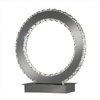 LED-TISCHLEUCHTE 30/32 cm   - Chromfarben, Design, Metall (30/32cm)