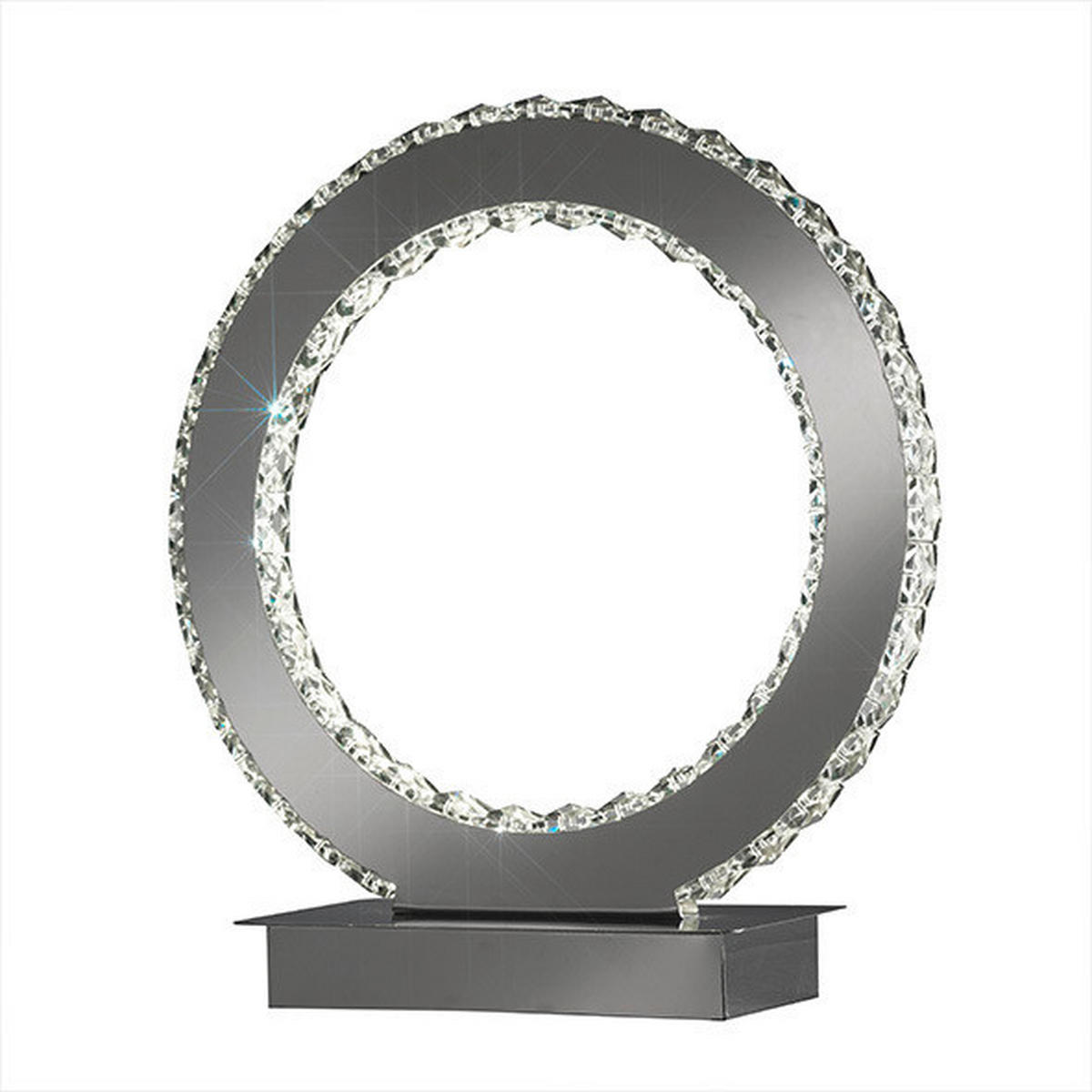 LED-TISCHLEUCHTE 30/32 cm   - Chromfarben, Design, Metall (30/32cm)