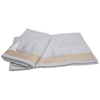 RUČNÍK PRO HOSTY, 30/50 cm, barvy zlata - barvy zlata, Konvenční, textil (30/50cm) - X-Mas
