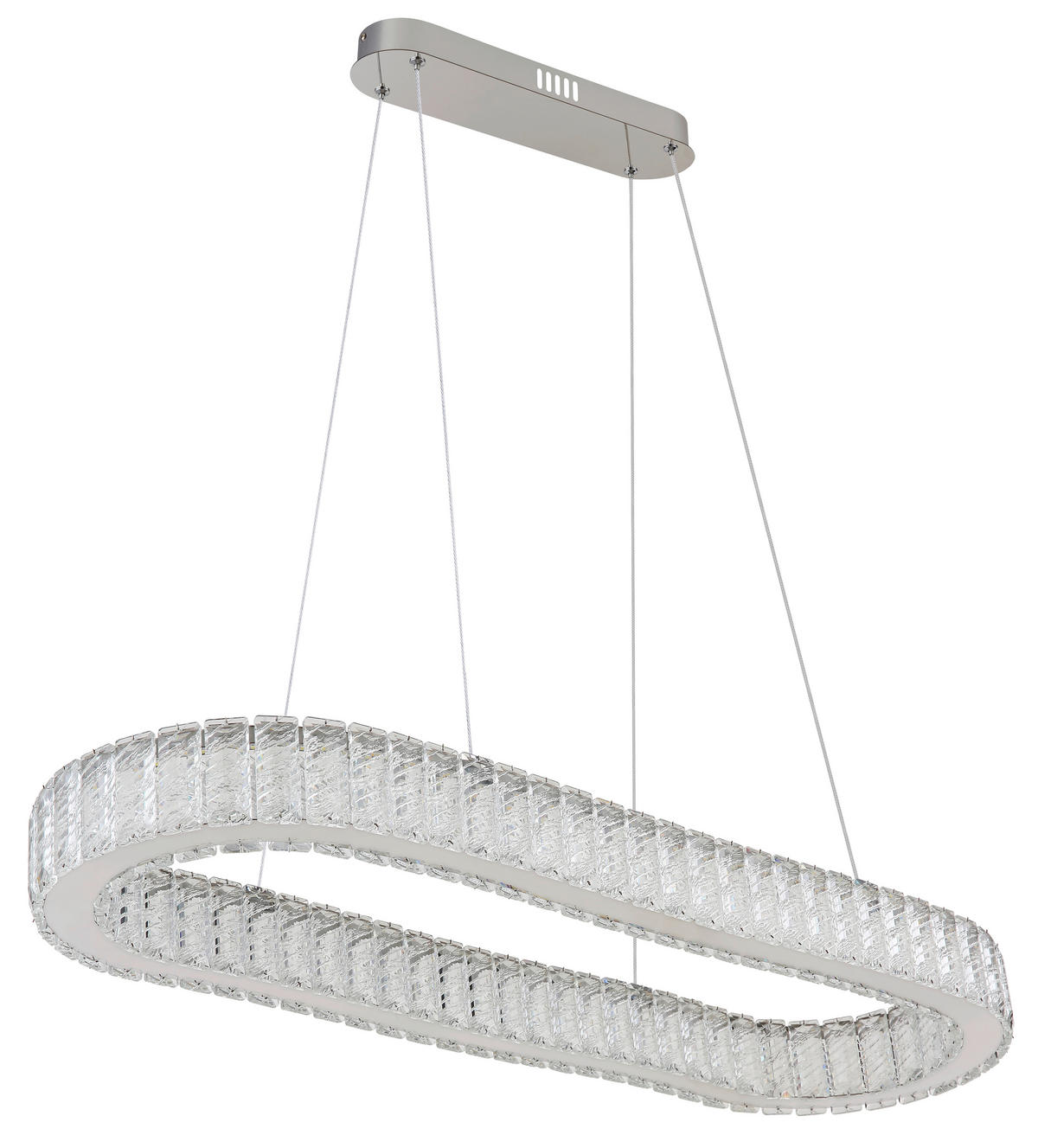 VISEČA LED-SVETILKA   //2700-6000 K/230 V/ - barve kroma/prozorno, Konvencionalno, kovina/umetna masa (89/31/120cm) - Globo