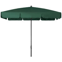 SONNENSCHIRM 185x120 cm Dunkelgrün  - Dunkelgrün/Anthrazit, Basics, Textil/Metall (185/120cm) - Doppler