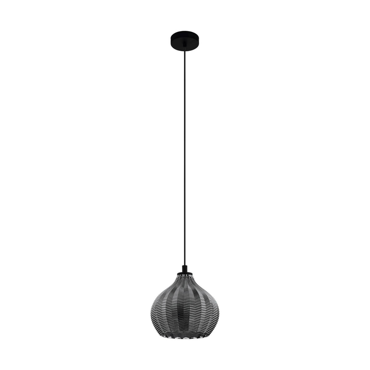 HÄNGLAMPA 23/110 cm  - svart, Design, metall/glas (23/110cm) - Eglo